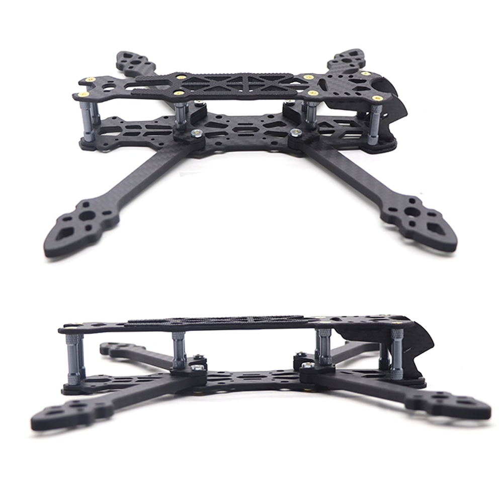 Drone Racing Frame - HSKRC MAK4 MAK4HD 5インチ（225mm）、6インチ（260mm）、7インチ（295mm）カーボンファイバー製フレームキット。5mmのアームを搭載。FPVレース、フリースタイル、長距離飛行ドローン用。