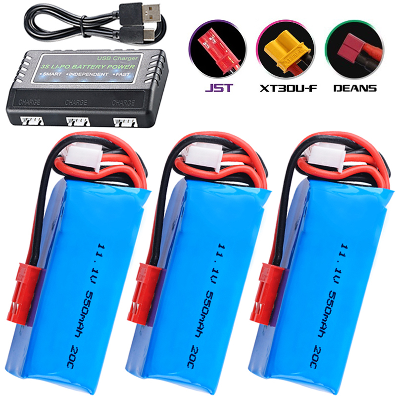 Drone Racing Charger - RCヘリコプターおよびクアッドコプター用のlipoバッテリー,11.1v,550mah,fpv,レーシングドローン部品,su27 rc,車のモデル部品,バッテリー充電器セット