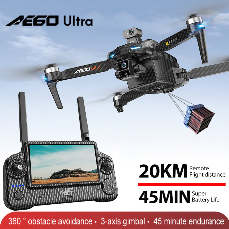 Drone Racing Camera - AE60 GPSドローン プロフェッショナル 8Kカメラ 3軸ジンバル 空撮FPV