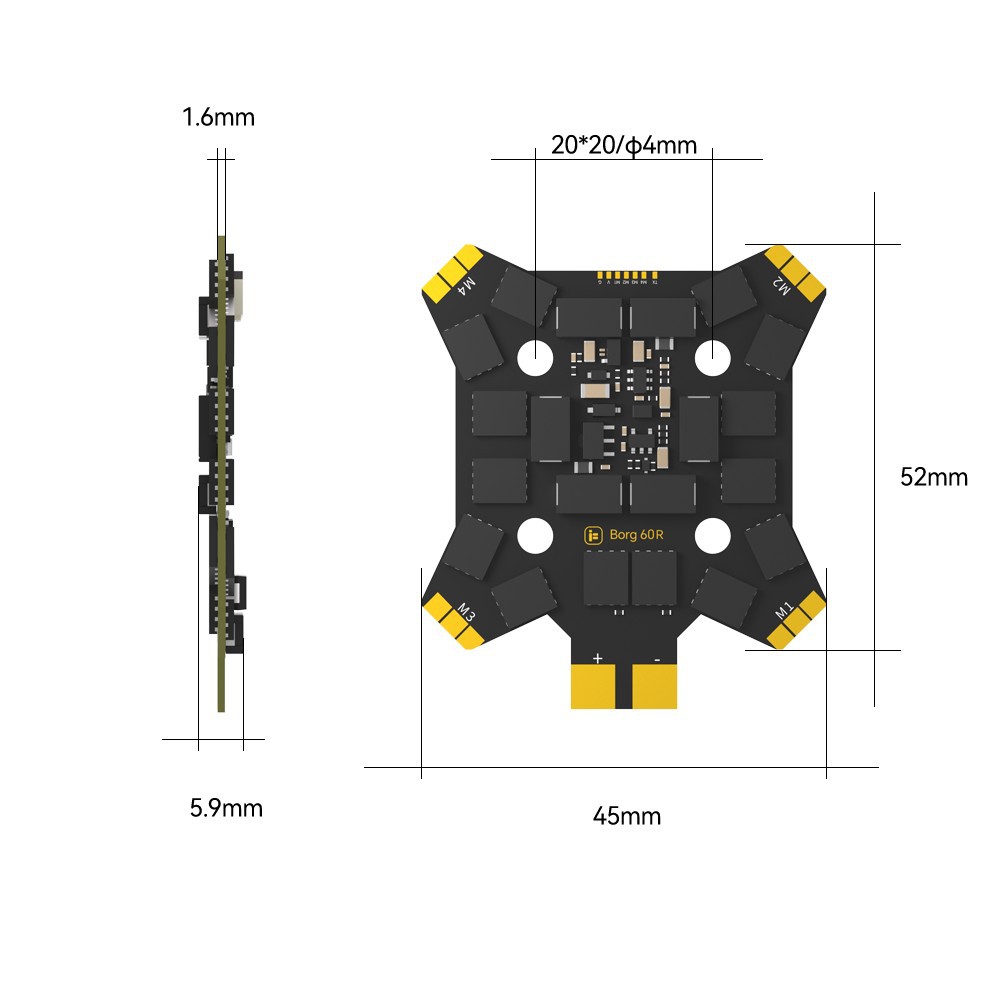 iFlight Borg Mini H7 (ICM42688 - Drone Racing Flight Controller のレビューと価格