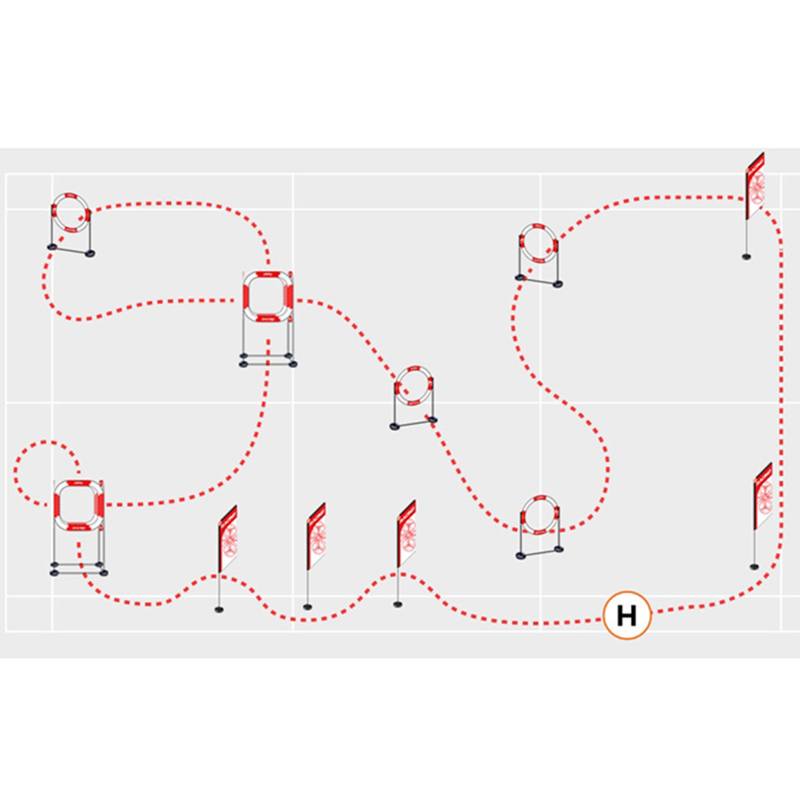 Ldarc 560 fpvフリースタイル屋外飛行旗竿rcクワ - Drone Racing Flag のレビューと価格